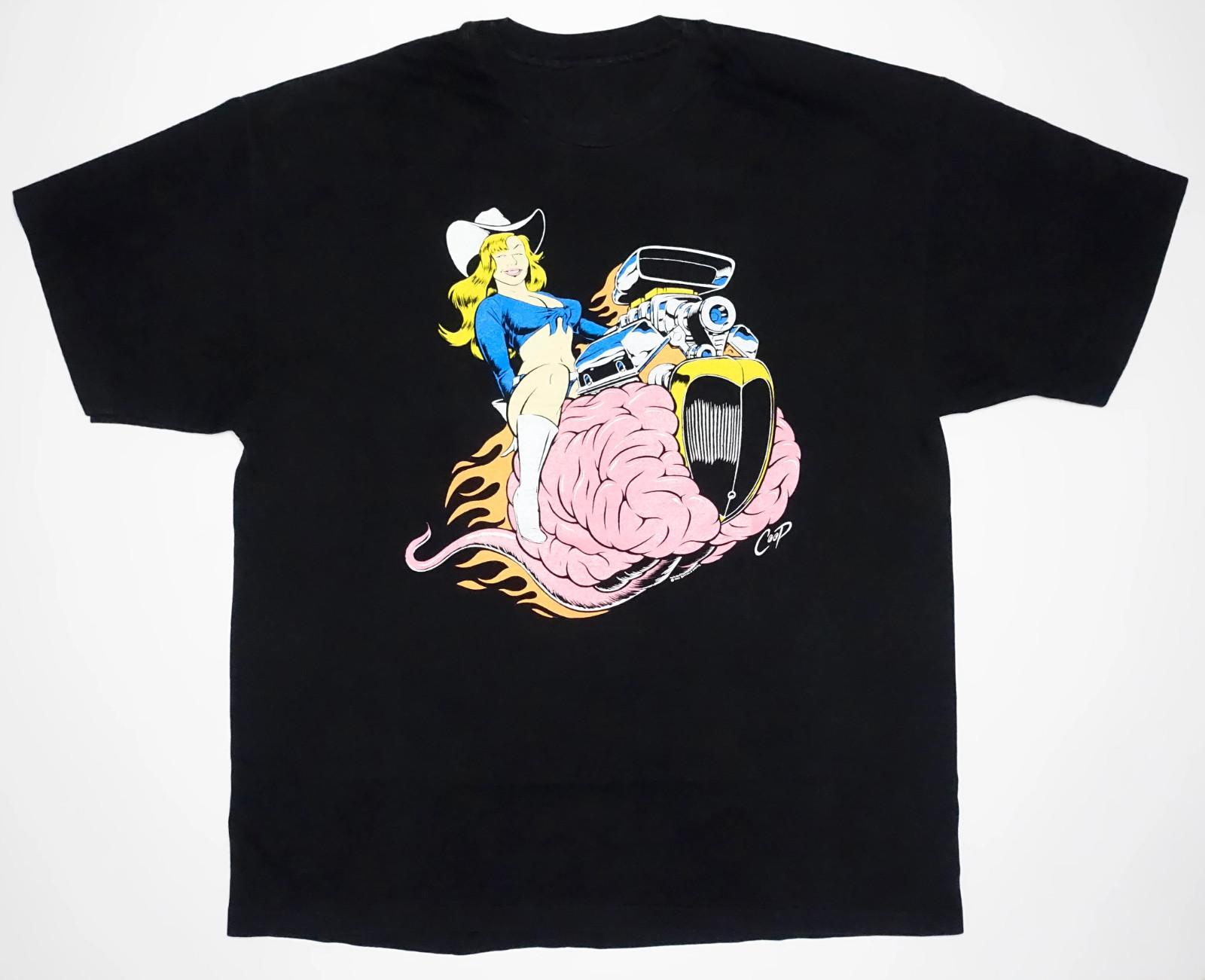 Vtg Butthole Surfers Band Coop Cowgirl 1993 Tour Cotton Black All Size AG522 S