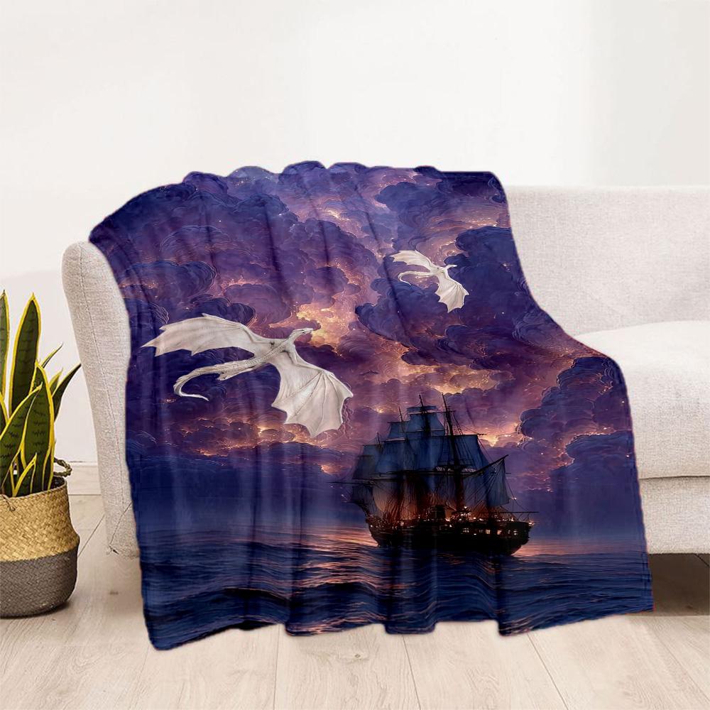 Gothic Style Blanket Ultra-Soft Great for Couch Livingroom Sofa Four Seasons Universal Warmthful Decor Birthday Christmas Gift Blanket