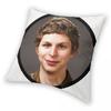 Michael Cera Square Pillowcase Polyester Linen Velvet Printed Zip Decor Sofa Cushion Case