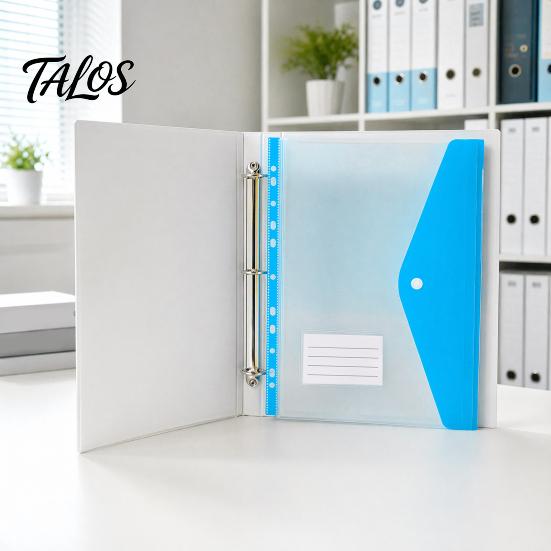 Transparente Aufbewahrungstaschen für Akten, Dokumententasche, 11-Loch-Design für Locher, Hochwertige Blattprotektoren, Klare Schutzmappen für Dokumente, zum Aufklappen