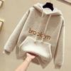 Thickened, Lambskin, Hoodie, Women's Clothing, Loose, Plush, Top, Coat, Women's Clothing
