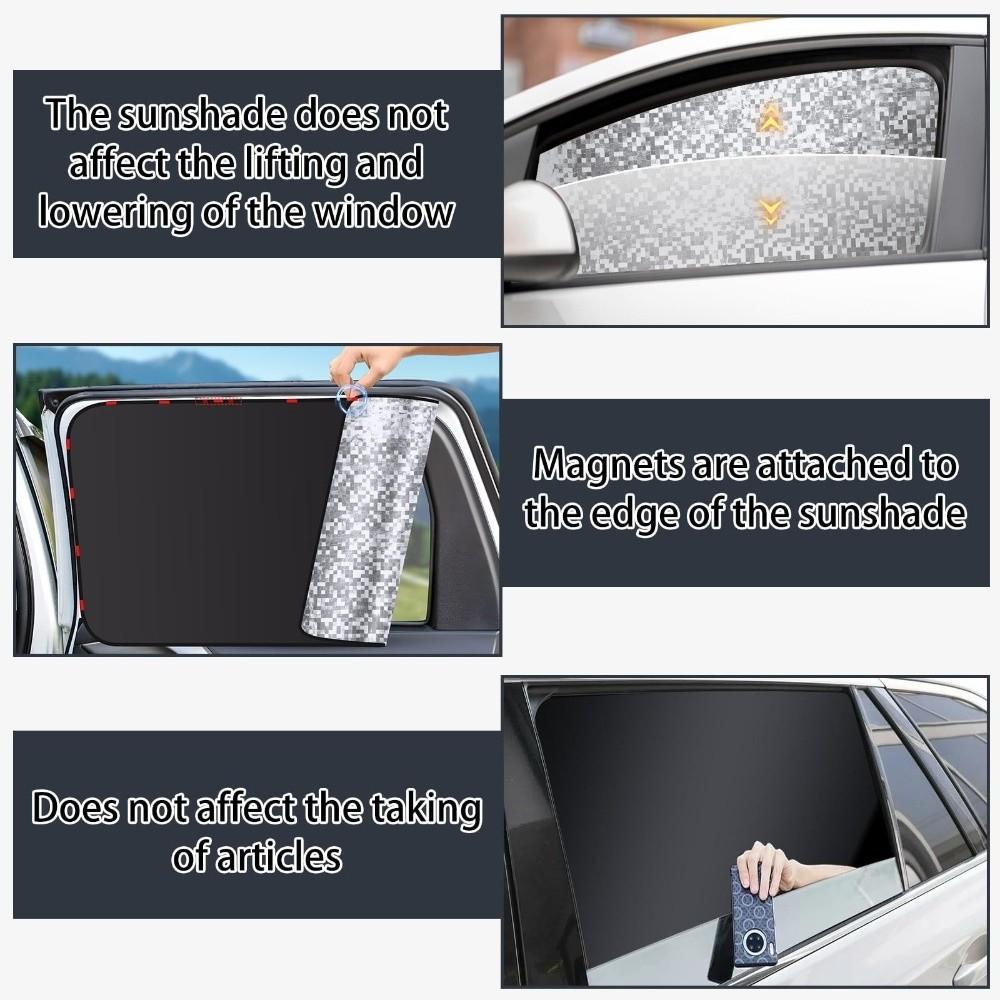 Heat Reduction Magnetic Sunshade Curtain Privacy Protection Auto Sunshade For Taking a Nap
