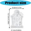 Pour Art Form for Halloween Grave Marker Displays, Quick Releases Build for Small Indoor Accent Work, Single Raised Pattern for Shelf Styling Use