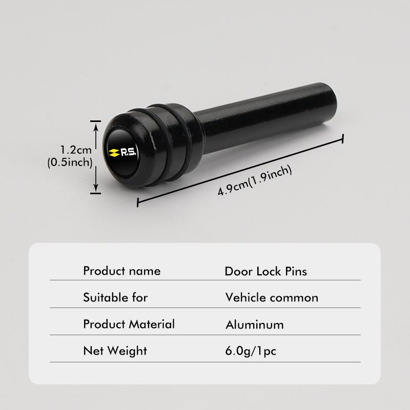Car Door Lock Pin Knob Pull Security Insurance Accessories For Renault RS Kadjar Captur Clio Megane 2 3 4 RS Koleos Logan S555
