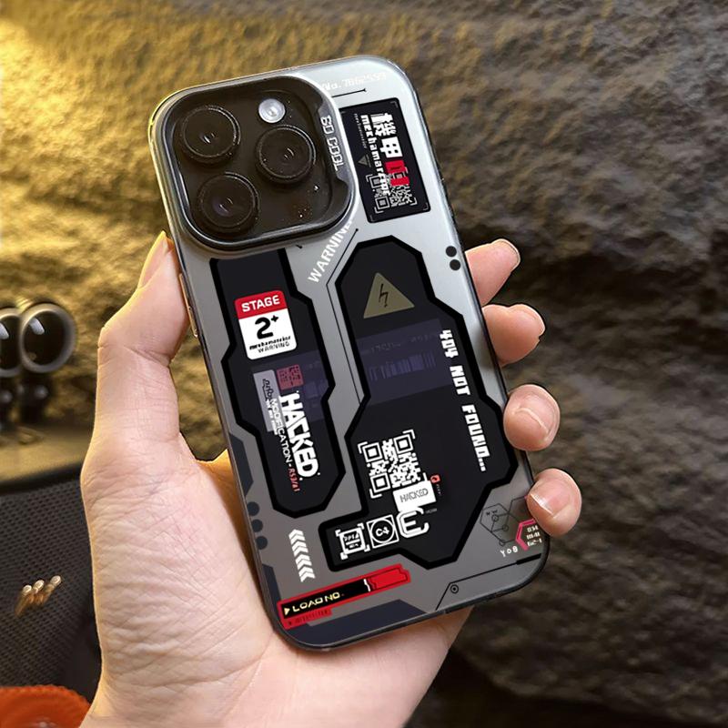 Mecha-Style Graffiti Phone Case for Xiaomi Redmi Note 7 8 9 9S 10 11 12 13 14 Pro Plus 4G 5G Anti Fall Matte Back Cover