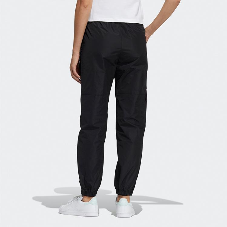 adidas Originals Cargo Pants Multi-Pocket Woven Tapered Sports Pants Women Pants Black GU5787