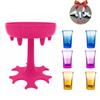 6 Shot Glass Wine Whisky Beer Dispenser Holder Liquor Dispenser Drinking Games Tools for Christmas Home Party Bar Shot Glass