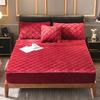 Kurzflor Verdickt Gesteppte Matratzenauflage King Queen Doppelbett Schutzpolster Weich Warm