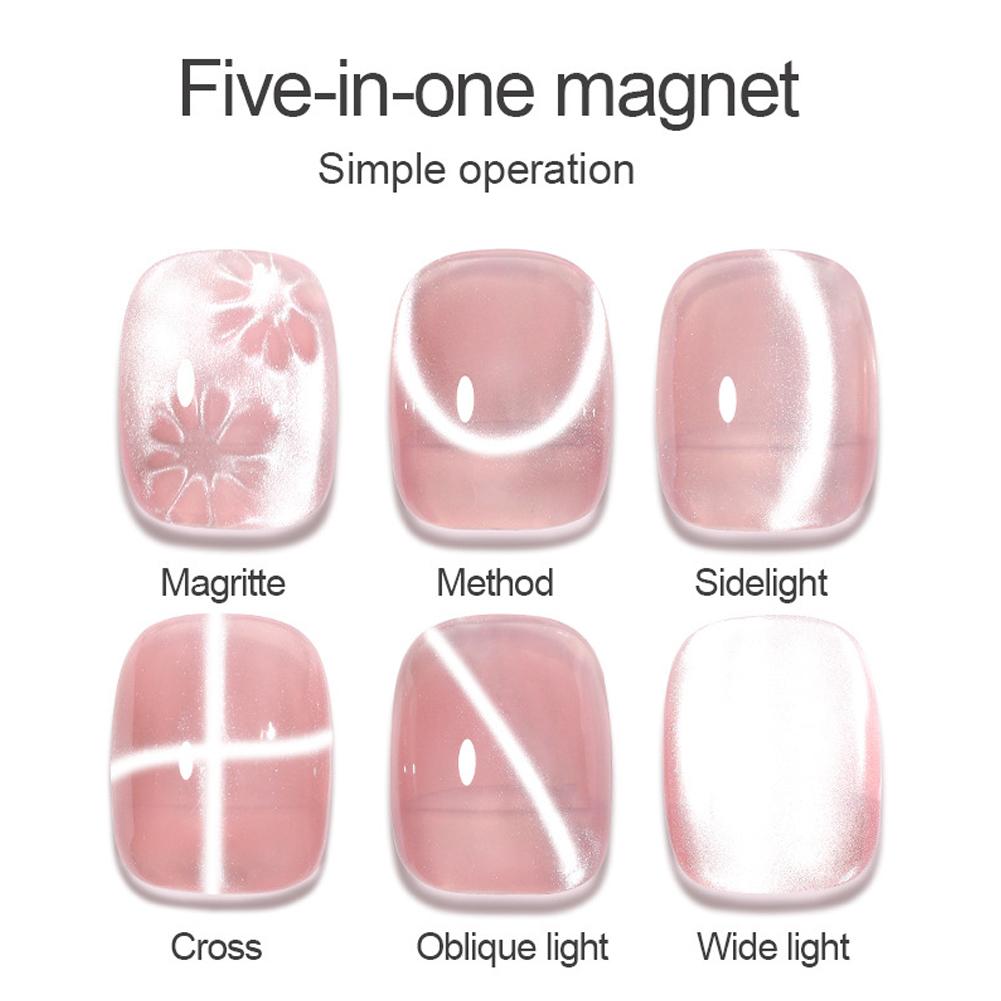 5 In 1 Multifunctional Cross Magnet Nail Art Strong Magnetic Cat Eye Magnet Magnet Cat Eye Magnet Cat's Eye Nail Art Tools