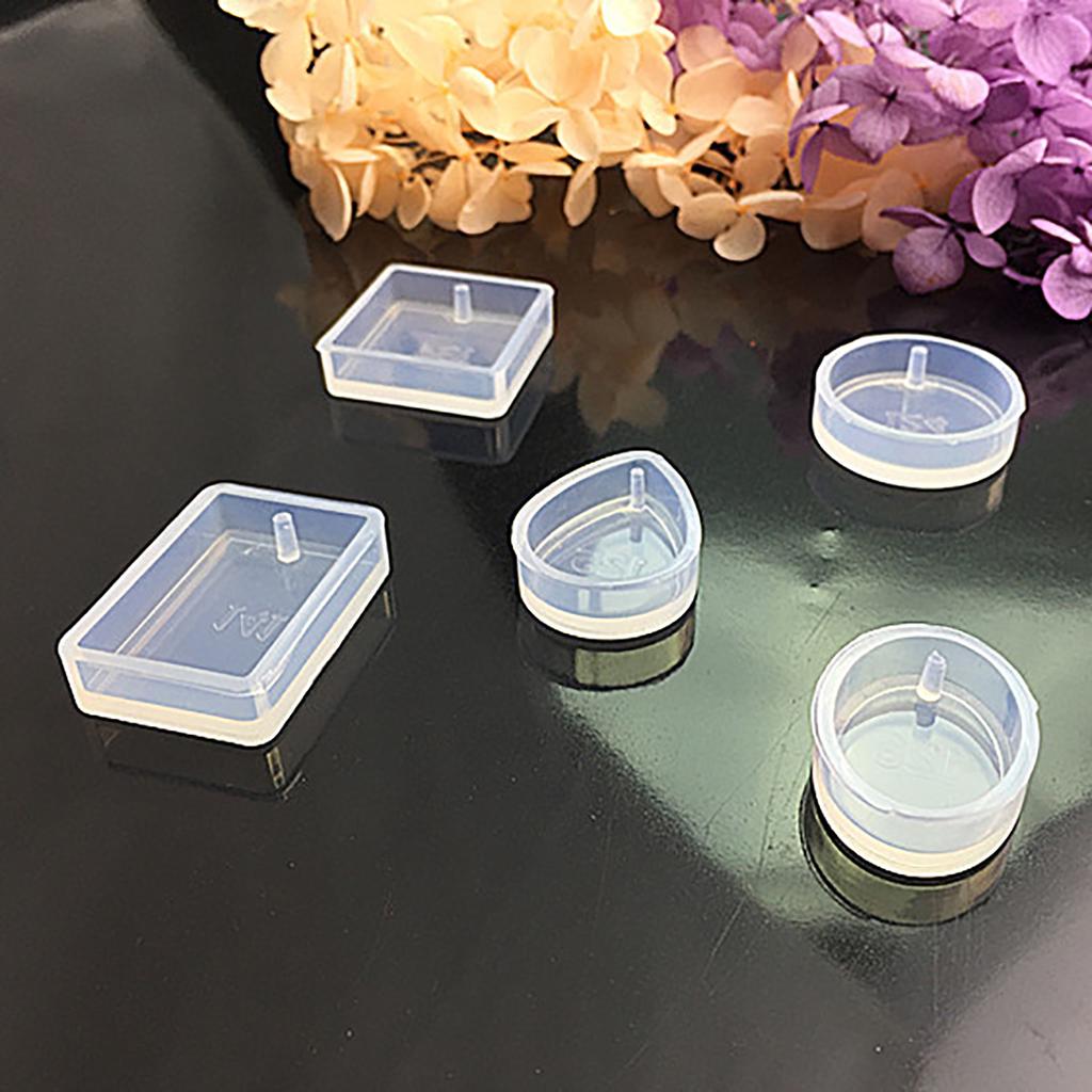 5 bucăți matriță nouă din silicon pentru fabricarea pandantivului de bijuterii de colier rotund din rășină