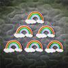 10 Stück Bestickter Aufbügler Kleidung Niedlich Regenbogen Kleidung DIY Motiv Applikation