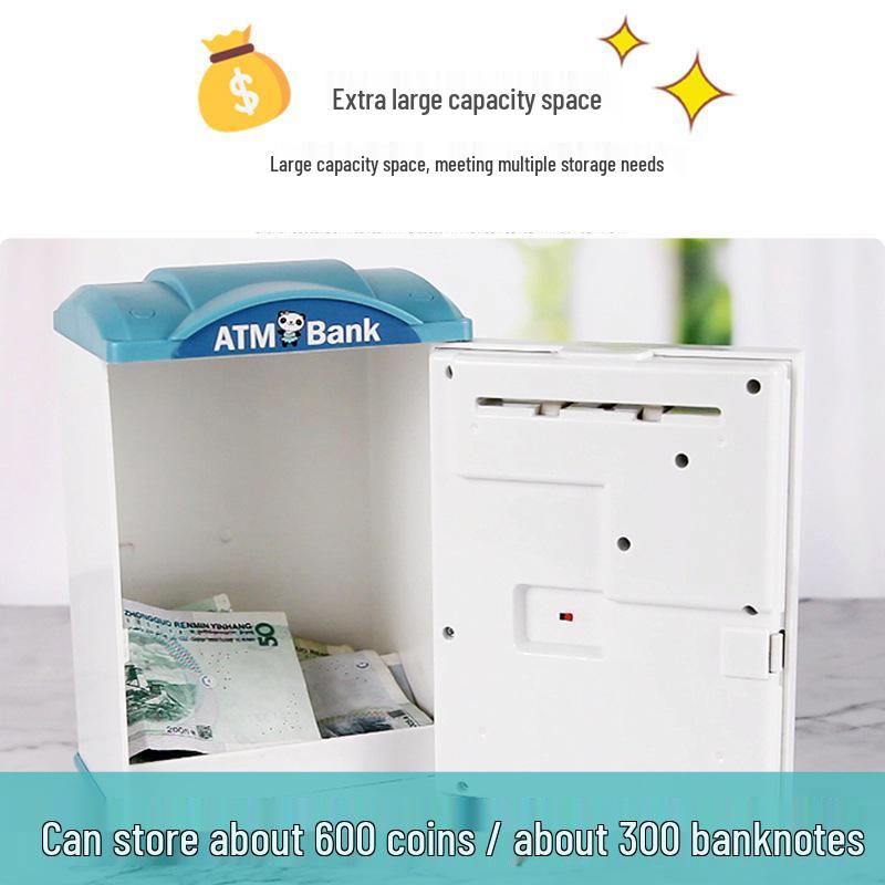 Kids' Smart ATM Piggy Bank with Face & Fingerprint Recognition