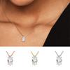 Korean Choker Necklace for Women Minimalist Gold Color Heart Waterdrop Crystal Pendant Chain Wedding Gift Necklaces Jewelry N481