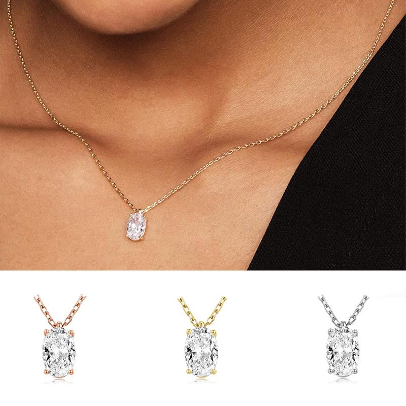 Korean Choker Necklace for Women Minimalist Gold Color Heart Waterdrop Crystal Pendant Chain Wedding Gift Necklaces Jewelry N481