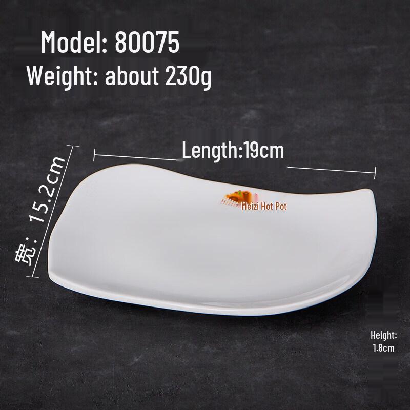 A5 Melamine Irregular Snack & Cold Dish Plate