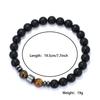 Nový Design Pánský Náramek Šperky 8mm Černý Onyx Tygří Oko Láva Tyrkys Kámen Braslet Hombre Dodavatelé