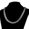 6-18mm Heavy Women Mens Miami Cuban Link Chain Silvery Stainless Steel Necklace