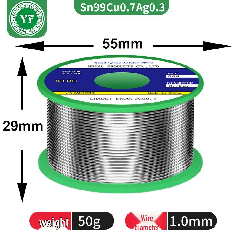 Eco-Friendly Lead-Free Sn99Cu0.7Ag0.3 Alloy Silver Solder Wire