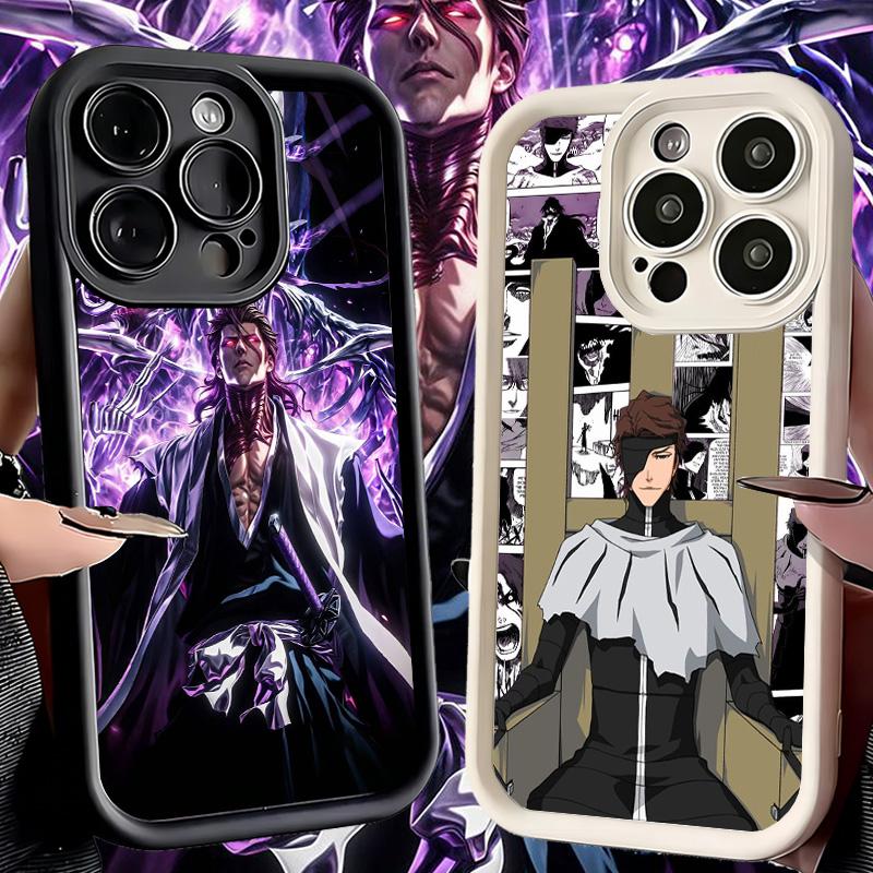 Phone Case for iPhone 17 Air 16E 15 16 Pro Max Bleach Aizen Sousuke Cover 14 Plus 13 12 Mini Soft Shell Silicone Fundas