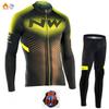 Winter Thermal Cycling Jersey Long Sleeve Fleece Lined Windproof Bike Men Women