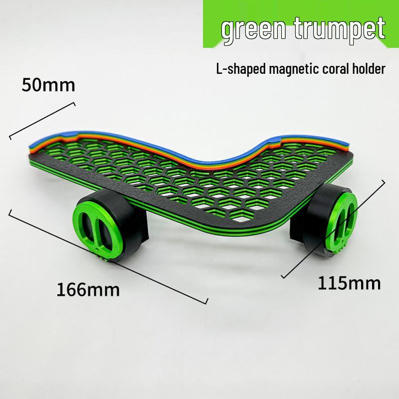 L-förmiger magnetischer Korallenständer mit fluoreszierendem Aquariumlicht und Acrylhalterung