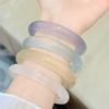 Ice-Type Stone Bracelet Bangle Transparent Agate Chalcedony Bracelet Holiday Gifts