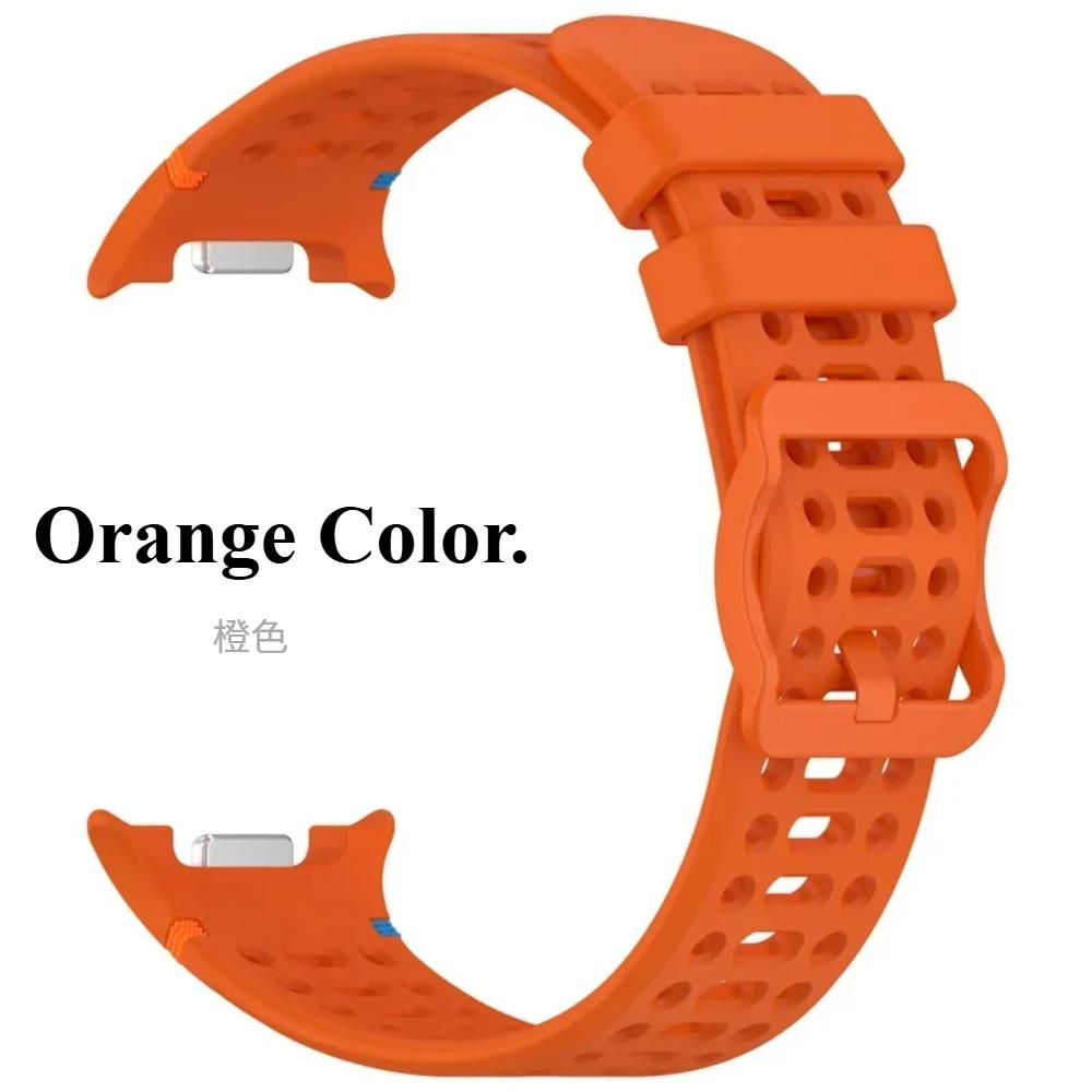 

Силиконовый ремешок для Samsung Galaxy Watch 8 Classic 46 мм 40 мм 44 мм, браслет, регулируемый силиконовый ремешок, ремешок, аксессуары для Watch8 Galaxy Watch 8 44mm оранжевый