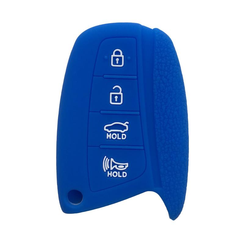Remote Silicone Car Key Holder Shell Fob For Hyundai Grand Santa Fe Genesis Grandeur HG Ix45 Elantra Accent Key Cover Control