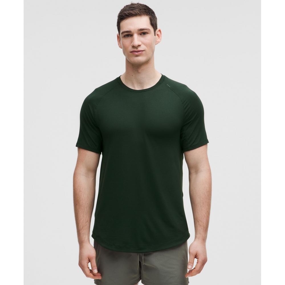 

Lululemon Рубашка с коротким рукавом License To Train Rainforest Green XXXL