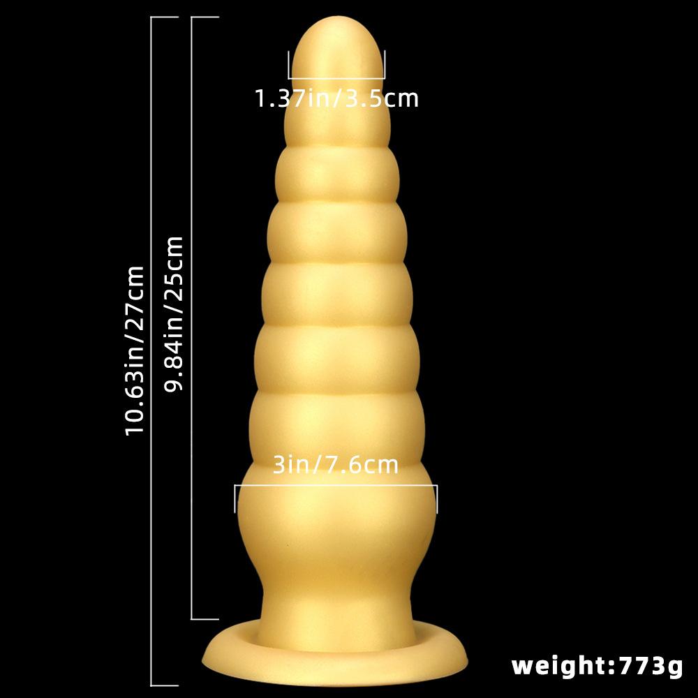 Silicone Pointed Oversized Anal Plug Suction Cup Anal Sex Product for The Back of The House Fun