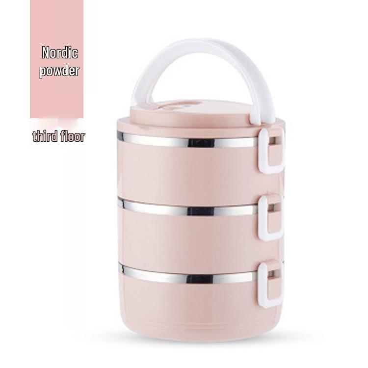 Двухслойный изотермический ланч-бокс бенто из нержавеющей стали