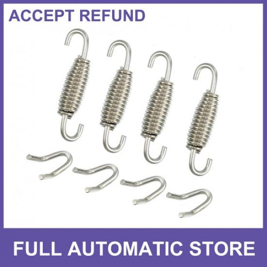 

4 Set 55mm 217 Motorcycle Exhaust Pipe Spring with U Shape Hooks Universal