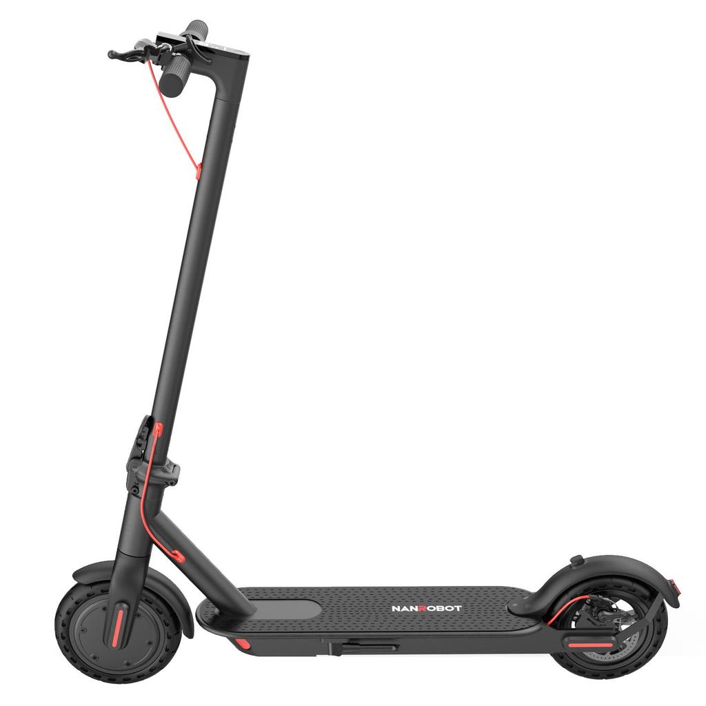Nanrobot H1 Electric Scooter, 350W Motor, 36V 5.2Ah Battery, 15 Km Range, 8.5-inch Wheels, Electronic Brakes, Black