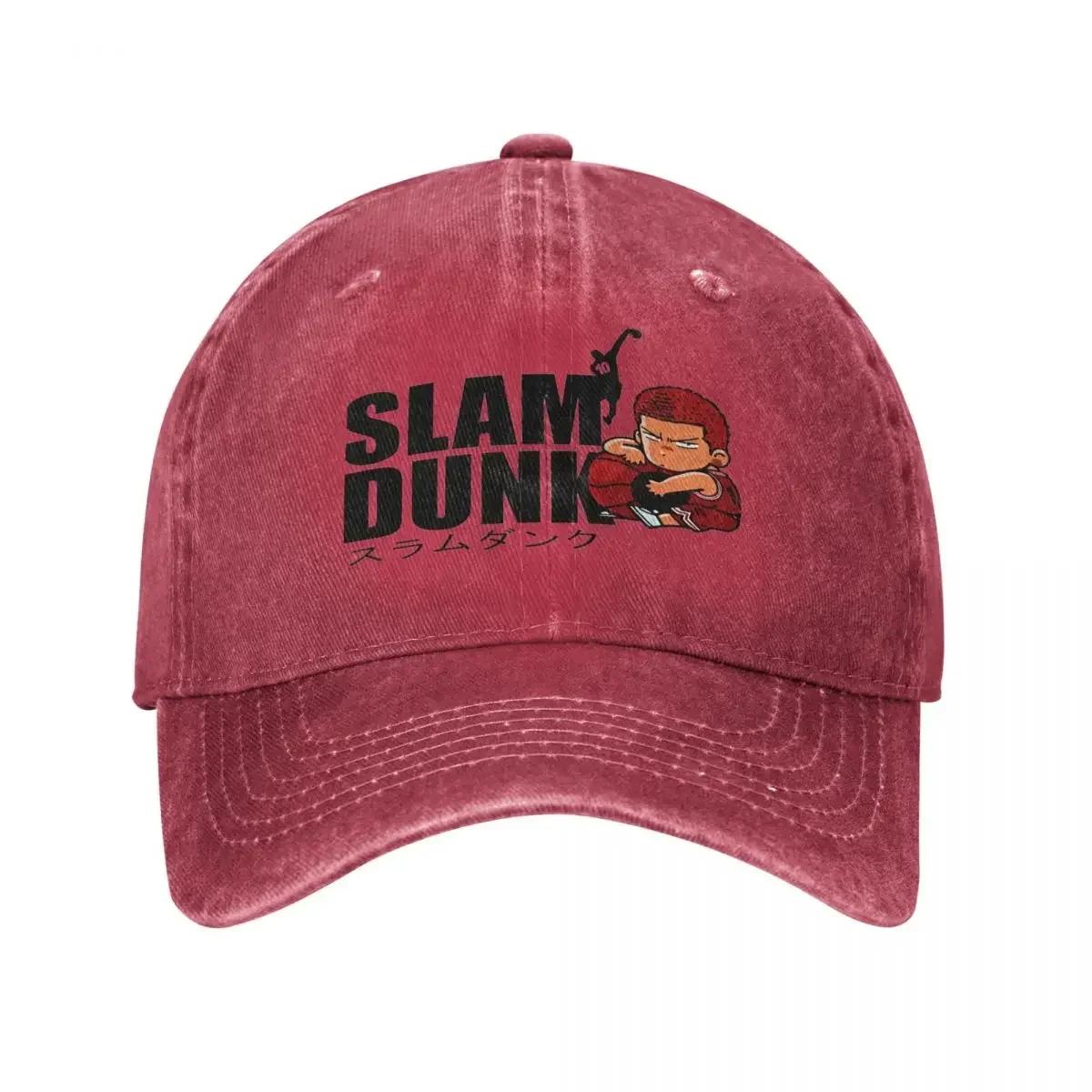 

Slam Dunk Hanamichi Sakuragi Unisex Baseball Caps Basketball Distressed Washed Hats Cap Retro Outdoor Adjustable Snapback Hat One Size
