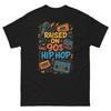 2025 Summer 90s Hip-hop, Gangster, Rap, Streetwear Retro Style Pure Cotton Printed Men's and Women's Streetwear, Short Sleeves