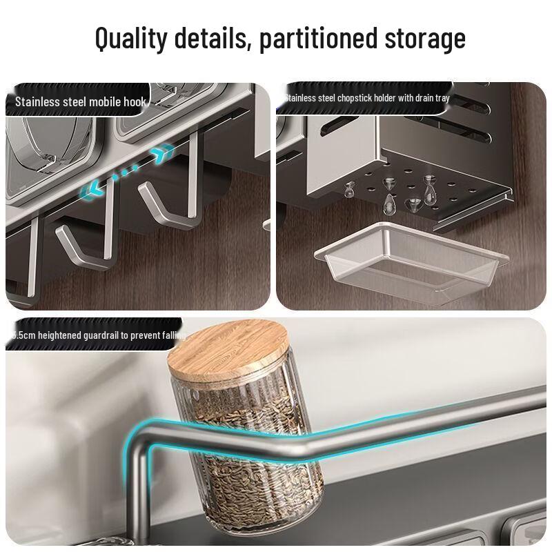 Handton Stainless Steel Kitchen Storage Rack