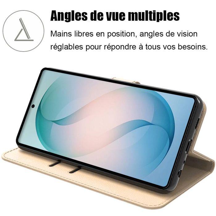 Etui do Samsung Galaxy S26 Ultra, Ochronne Etui Flip Anti-Rays Antywstrząsowe Skóra PU Złote