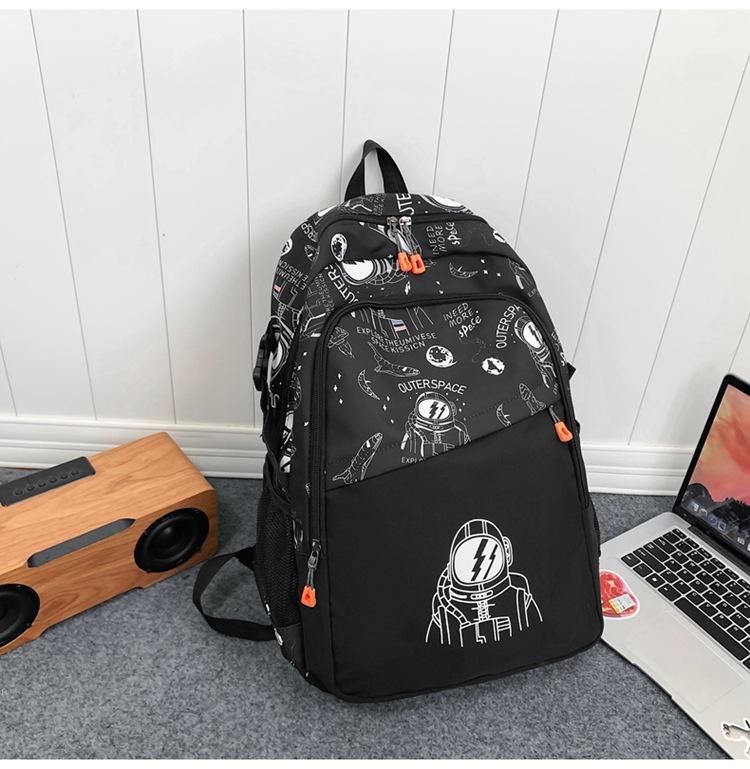 School bag male ins trendy cool high school student style personalized graffiti middle back