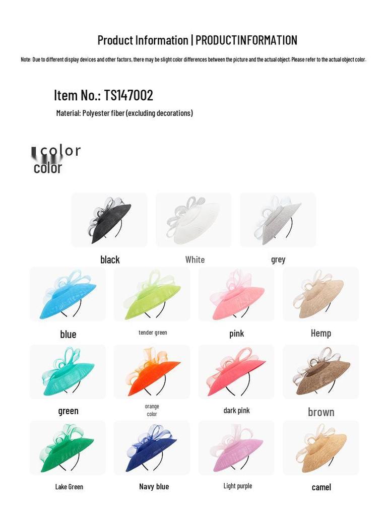 2026 Spring/Summer Wide Brim Retro Bowknot Hat for Women: French Socialite Style