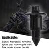 100Pcs 6mm Car Fastener Clips Black Plastic Fairing Rivet Accessories Durable Bumper Rivets for Honda/Suzukii/Kawasakii