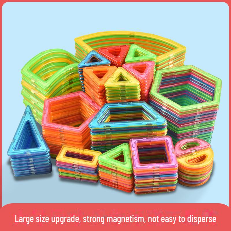 Large Magnetic Building Blocks - Educational Puzzles for Children