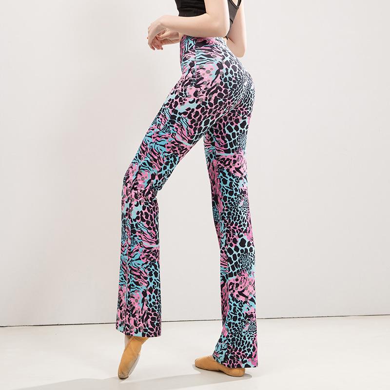 Leopard Print High-Waist Yoga Pants: Slimming, Hip-Lift, Straight-Leg Fitness Wear