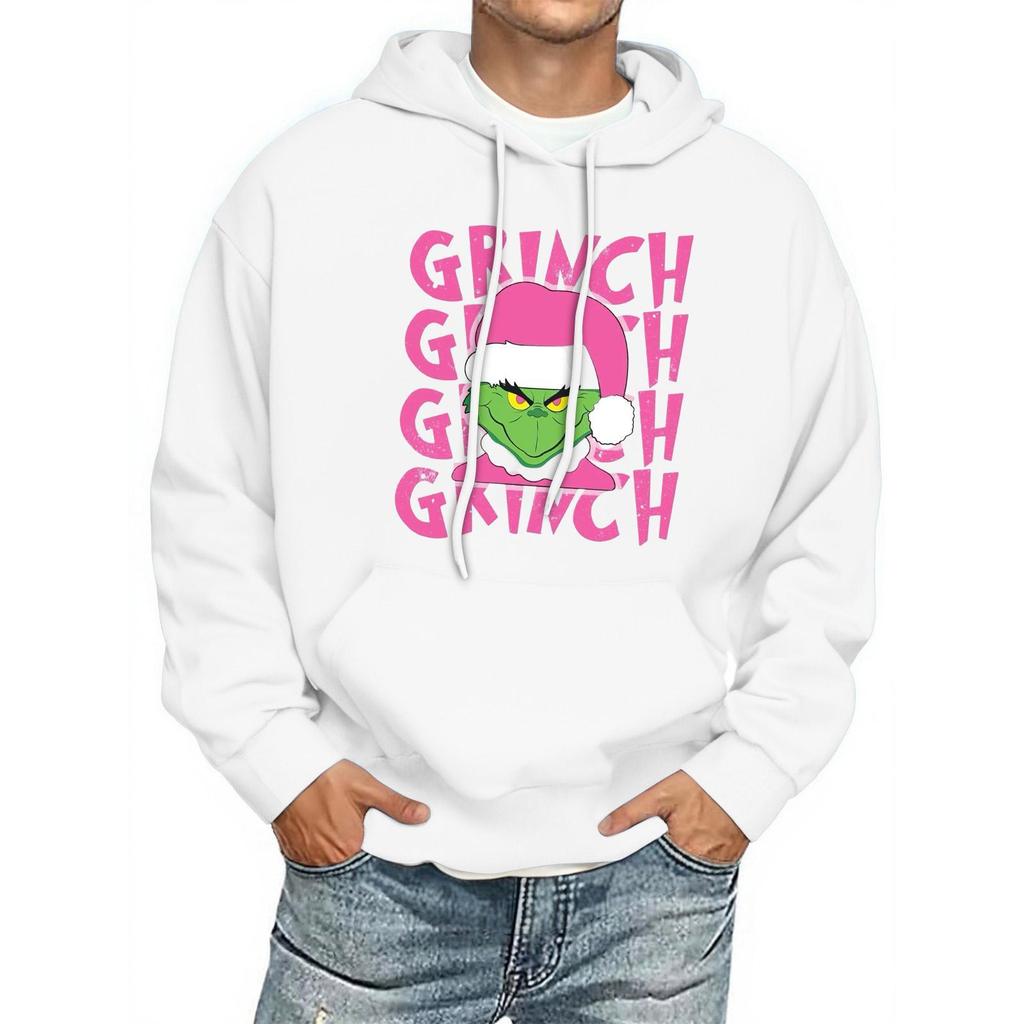 Men's Print Hooded Sweatshirt Long-Sleeve Casual Pullover Hoodie Hooded Sweatshirt