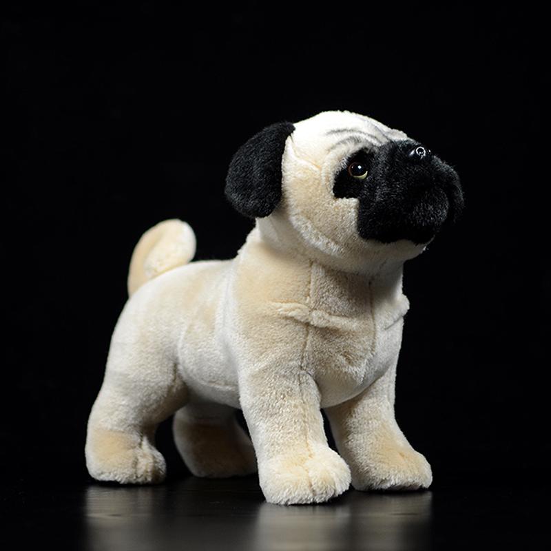 Peluche Carlino Sdraiato LB – Morbido E Coccoloso, 30 Cm, Adatto A Bambini Da 3 Anni In Su, Compagno Di Giochi Perfetto Per La Cameretta