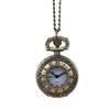 (Projector)Vintage Round Dial Quartz Small Pocket Watch Classical Roman Scale Pocket Watch
