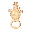 Gift Metal Christmas Bottle Opener Merry Christmas New Year Decor Beer Bottle Opener Santa Snowman Xmas Opener Restaurant Use