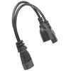 Power Cords C14 Male To C13 Nema 5‑15R Female Power Cord 10A 250V Safe Waterproof 1 in 2 Out One Time Molding For LCD Monitors