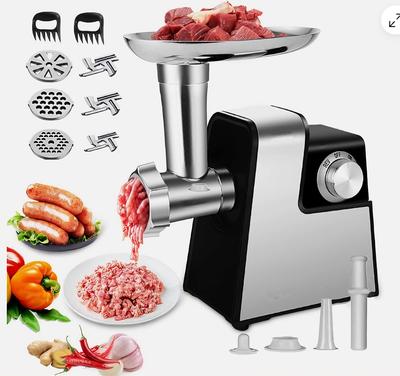 Haushalts-Edelstahl-Fleischwolf GemüseSchneider Küchenmaschine Multifunktionaler Elektrischer Schneider Raspel Wurstfüller