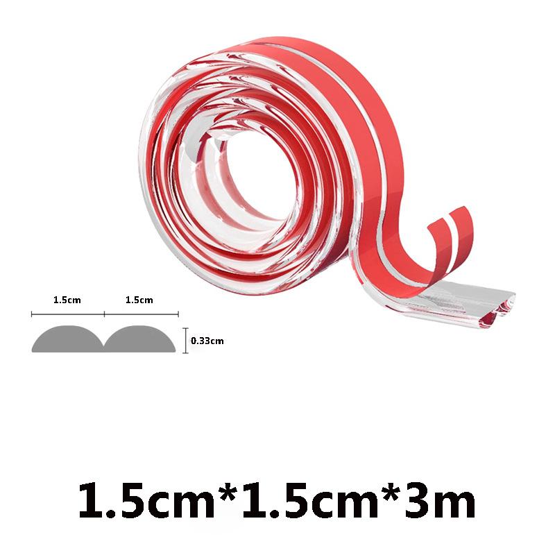 3M Table Edge Guard Furniture Corner Protector Strip Self Adhesive Transparent Kids Collision Proof Soft Bumper Baby Safety