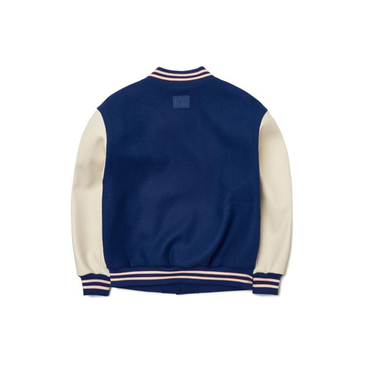MLB Base Logo Baseball Jerseys Unisex Blue Baseball Collar Moderate Straight Fit 3AJPB0121-07BLD